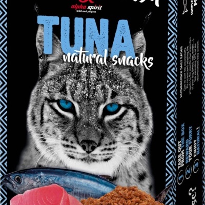 Alpha Spirit Natural Snacks Gato - Atum