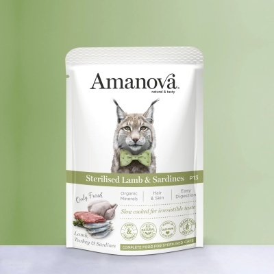 AMANOVA Sterilised Cat Lamb & Sardines