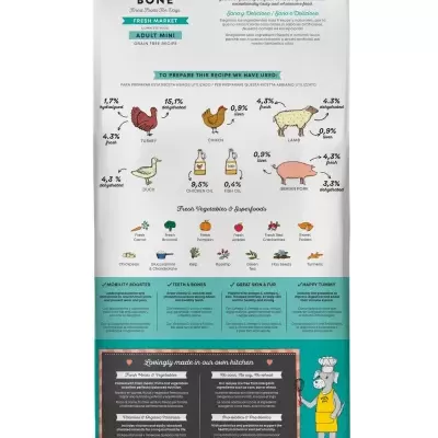 Harper and Bone Dog Adult Mini Fresh Market