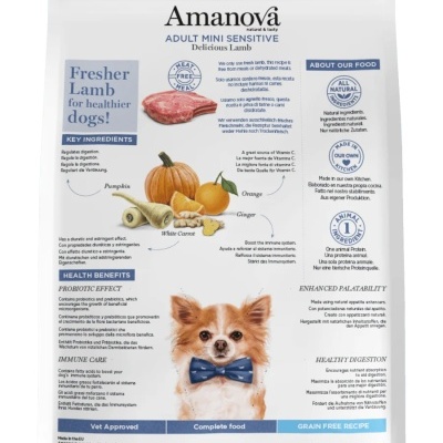 AMANOVA Grain Free Adult Mini Sensitive Delicious Lamb