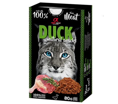 Alpha Spirit Natural Snacks Gato - Pato