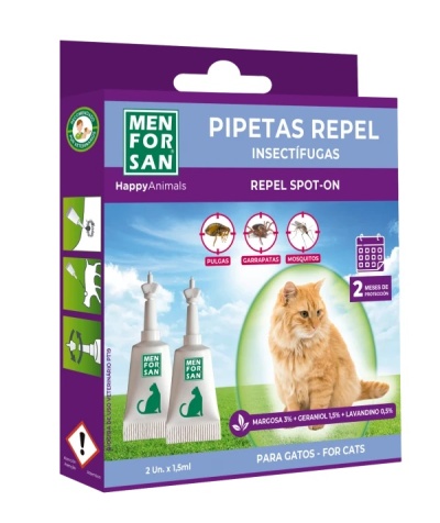 Menforsan Pipetas Repelentes Naturais para Gato (2uni.)