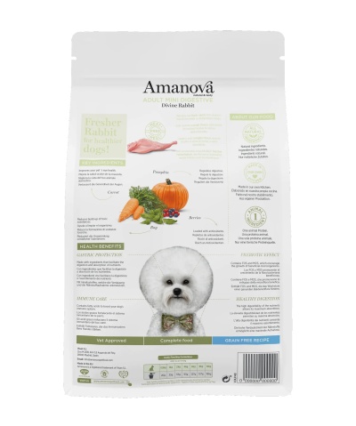 AMANOVA Grain Free Adult Mini Digestive Rabbit