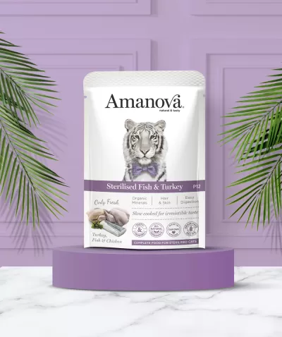 AMANOVA Cat Sterilised Fish & Turkey