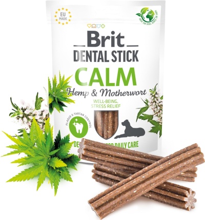 Brit Dental Stick Calmante com Cânhamo & Matricária