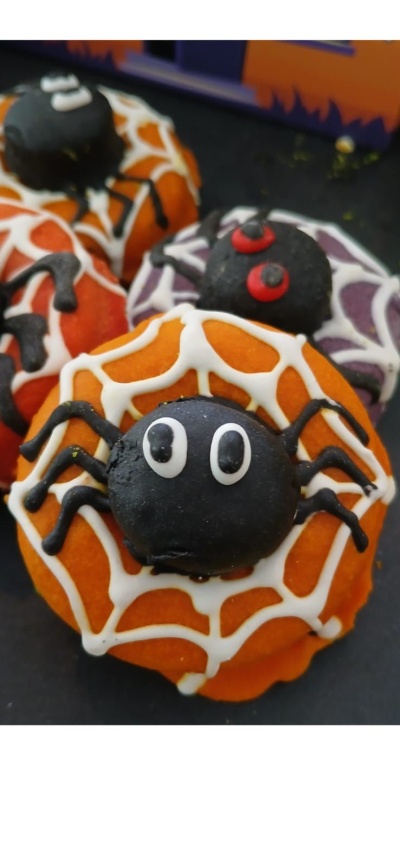 Biscoitos de Halloween - Spidernuts