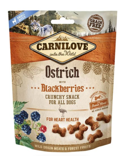 Carnilove Dog Snack Crocante de Avestruz & Amoras