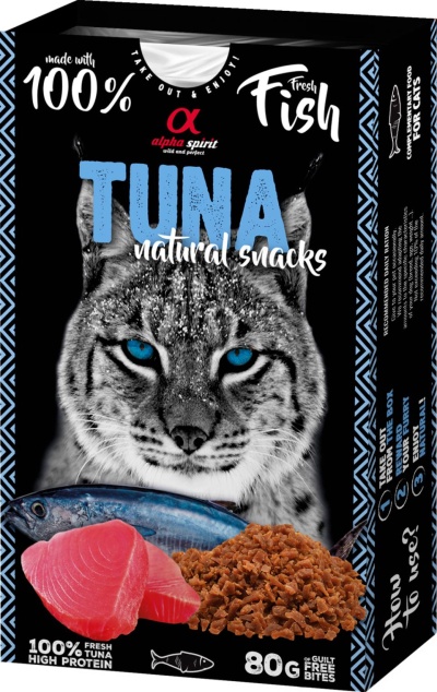 Alpha Spirit Natural Snacks Gato - Atum