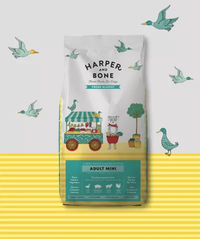 Harper and Bone Dog Adult Mini Fresh Market