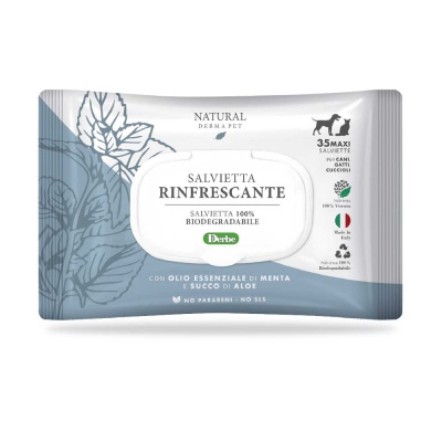 Toalhitas Funcionais Refrescantes com Menta & Aloe Vera