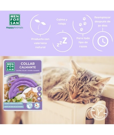 Menforsan Coleira Calmante para Gato (100% Natural)
