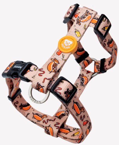 DUKIER Arnês Clássico HOT DOGS