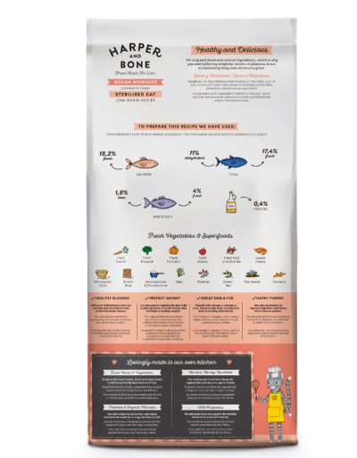 Harper and Bone Cat Sterilised Ocean Wonders