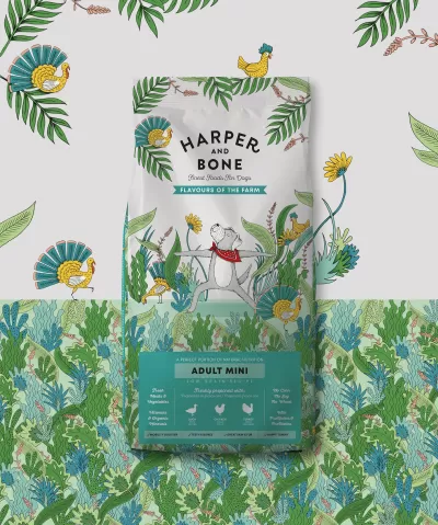 Harper and Bone Dog Adult Mini Flavours of the Farm