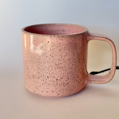 Caneca Acordei Gostosa Rosa Salmão