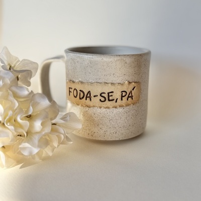 Caneca Foda-se, pá Branca