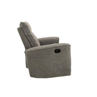 Poltrona reclinável cinzenta de lado