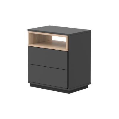 Mesa cabeceira 2 gavetas Malmo Lourini