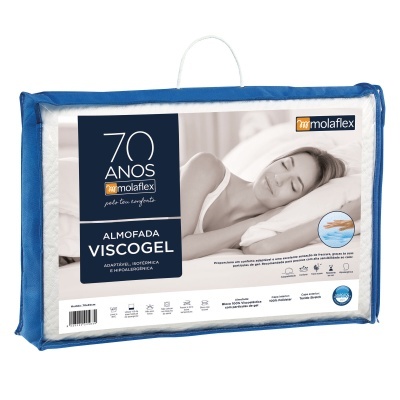 Almofada Viscogel 40x60cm Molaflex
