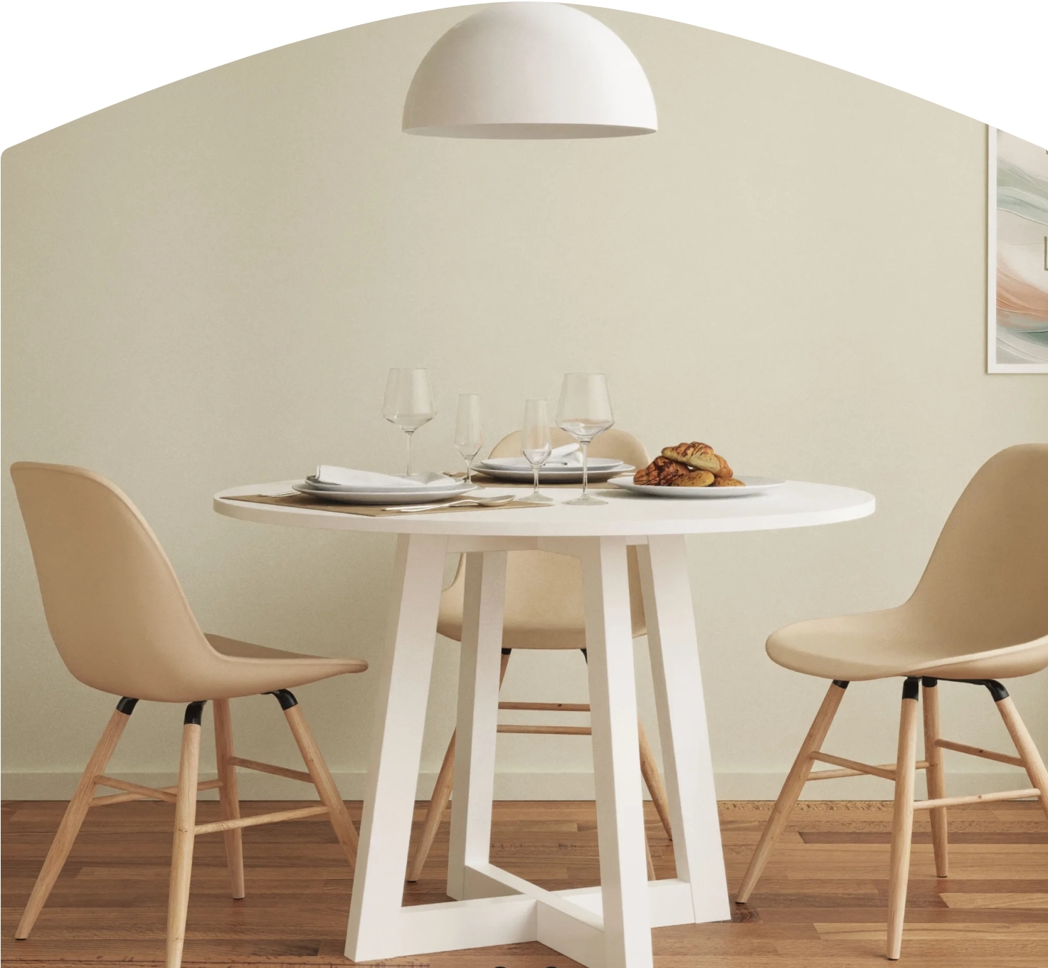 Mesa Jantar Redonda Linha City