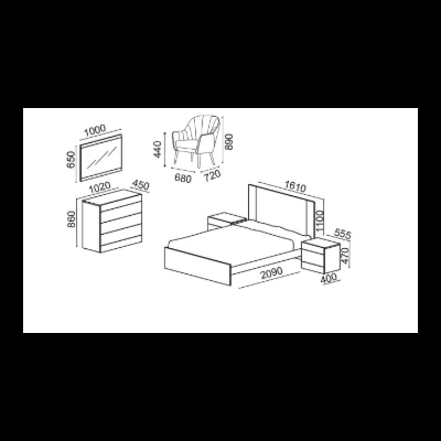 Mesa&#x20;de&#x20;Cabeceira&#x20;Linha&#x20;Madrid&#x20;I