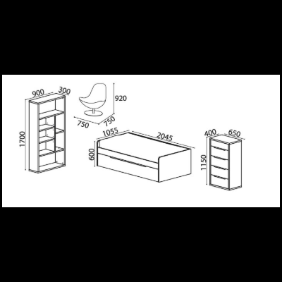 Quarto&#x20;de&#x20;Solteiro&#x20;Linha&#x20;Viena&#x20;I&#x20;-&#x20;Est&#x00FA;dio