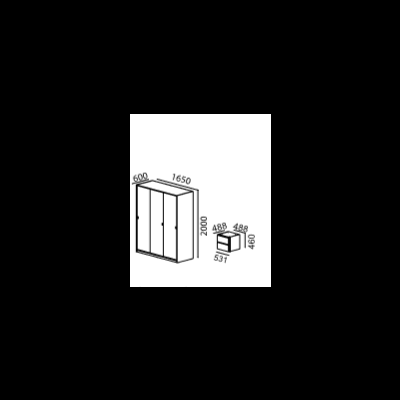 Roupeiro&#x20;3&#x20;Portas&#x20;&#x20;Linha&#x20;Paris&#x20;I&#x20;e&#x20;II