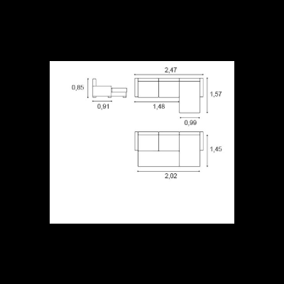 Sof&#x00E1;&#x20;Calvin&#x20;-&#x20;Cama&#x20;e&#x20;Chaise