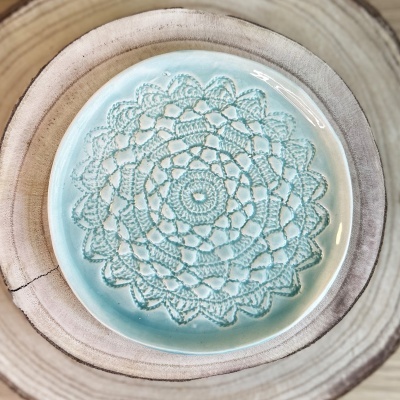 Prato Bordado Estrela