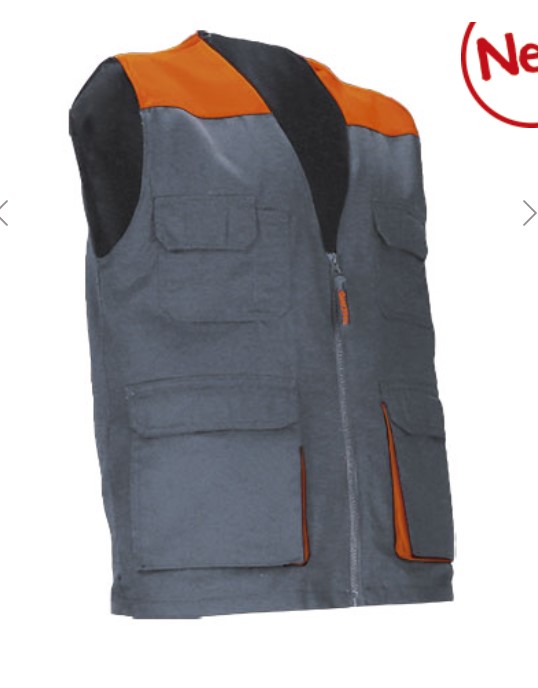 Colete de trabalho leve bicolor com múltiplos bolsos Colete de trabalho leve bicolor com múltiplos bolsos