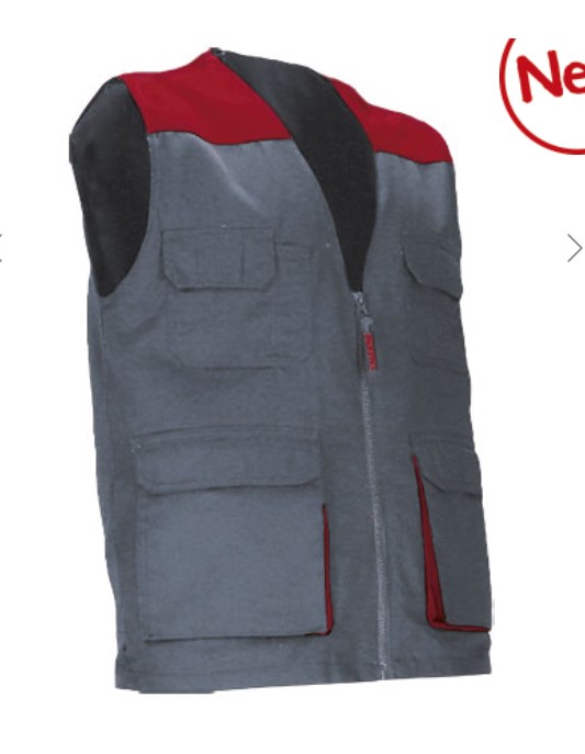 Colete de trabalho leve bicolor com múltiplos bolsos Colete de trabalho leve bicolor com múltiplos bolsos