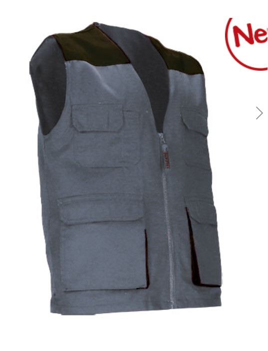 Colete de trabalho leve bicolor com múltiplos bolsos Colete de trabalho leve bicolor com múltiplos bolsos