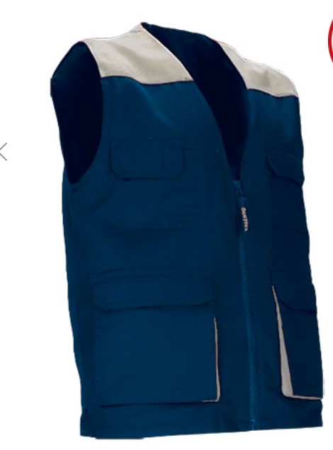 Colete de trabalho leve bicolor com múltiplos bolsos Colete de trabalho leve bicolor com múltiplos bolsos