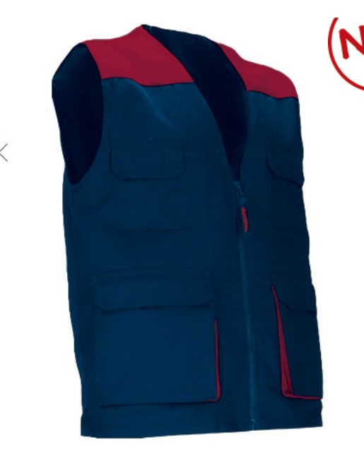 Colete de trabalho leve bicolor com múltiplos bolsos Colete de trabalho leve bicolor com múltiplos bolsos