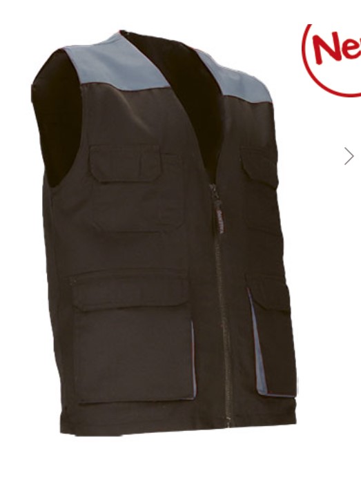 Colete de trabalho leve bicolor com múltiplos bolsos Colete de trabalho leve bicolor com múltiplos bolsos