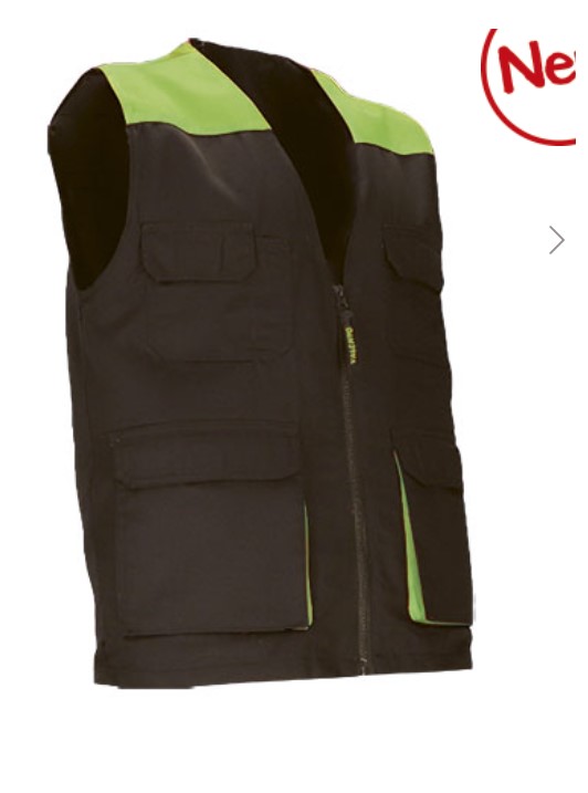 Colete de trabalho leve bicolor com múltiplos bolsos Colete de trabalho leve bicolor com múltiplos bolsos