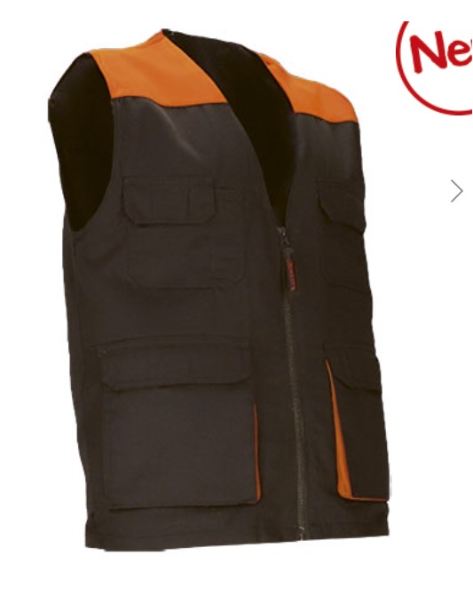 Colete de trabalho leve bicolor com múltiplos bolsos Colete de trabalho leve bicolor com múltiplos bolsos