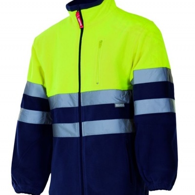 CASACO POLAR BICOLOR AV POLAR. 100% POLIÉSTER 280 GSM