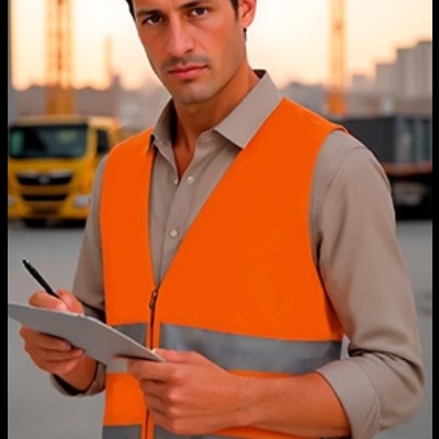 Colete refletor  100% Poliester