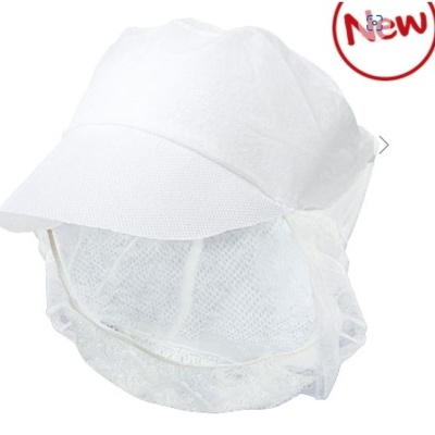 Rede de cabelo com viseira descartável Grs.65  100%POLIPROPILENO Pack 100 unidades