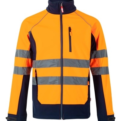 CASACO SOFT-SHELL. 94% POLIÉSTER - 6% ELASTANO. FORRO: 100% POLIÉSTER 320 GSM