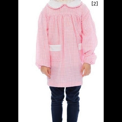 Bibe Menina Xadrez 65% Poliester 35% Algodão 130 gr/m2