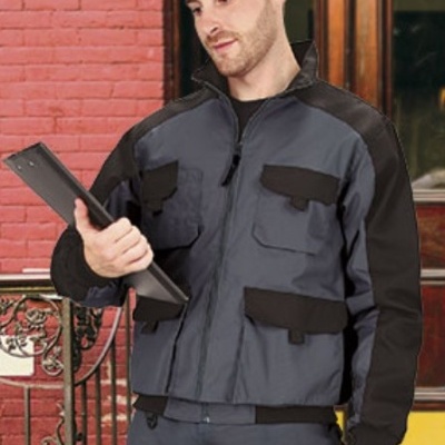 Casaco de trabalho com desenho bicolor 120Grs.