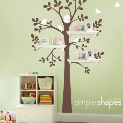 Shelving Tree with Birds