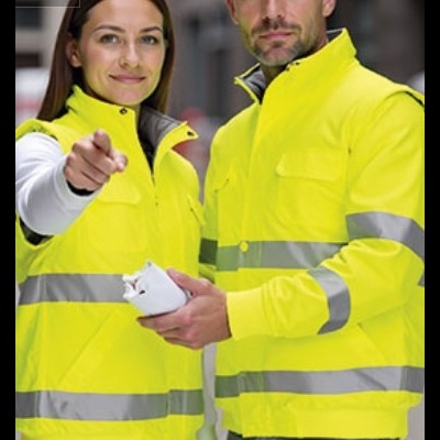 Casaco desmontável de Alta Visibilidade Unissexo