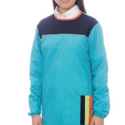 Bata Educadora Canvas 65% poliéster 35% algodão