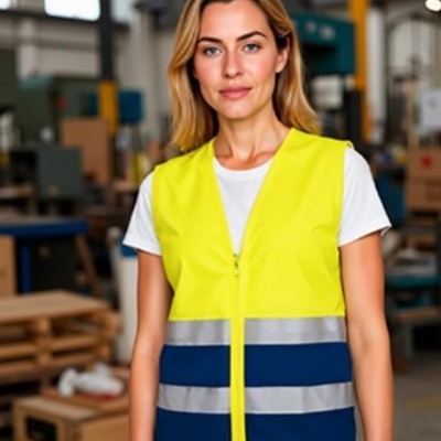 Colete refletor bicolor 100% Poliéster