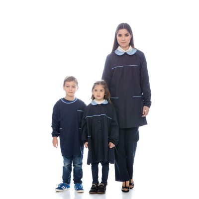 Bata de Educadora Cambraia 110Grs. composição 65% Poliester 35% Algodão