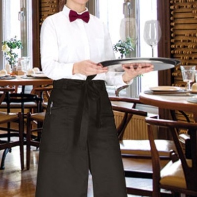 Avental comprido com abertura 65% Poliester 35% Algodão