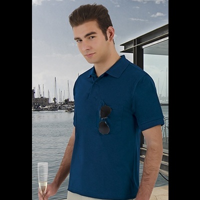 Polo Malha piqué 180 grs/m2  50% Poliéster, 50% Algodão